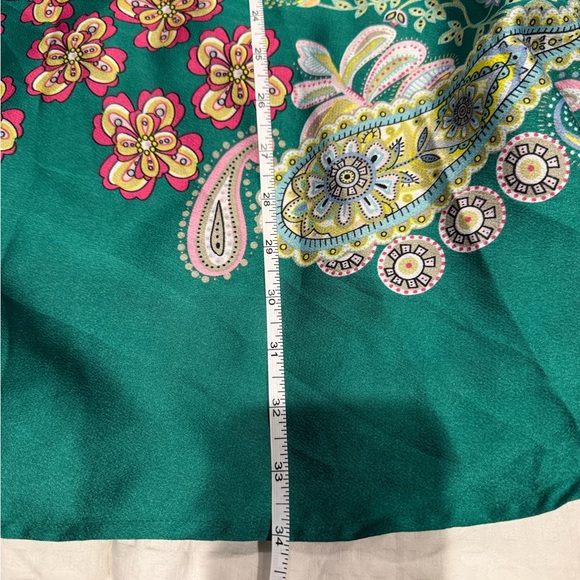 Nasty Gal Collection- Green Paisley Floral Retro Dress- size 4 - Picture 9 of 9